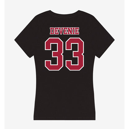 St. Joe's - NCAA Women's Basketball : Emi Devenie - Women's V-Neck T-Shirt-1