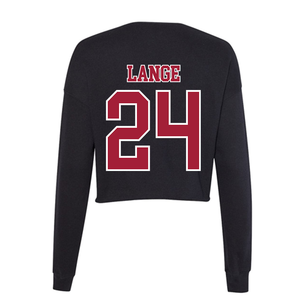 St. Joe's - NCAA Men's Basketball : Will Lange - Women's Cropped Crew Fleece-1