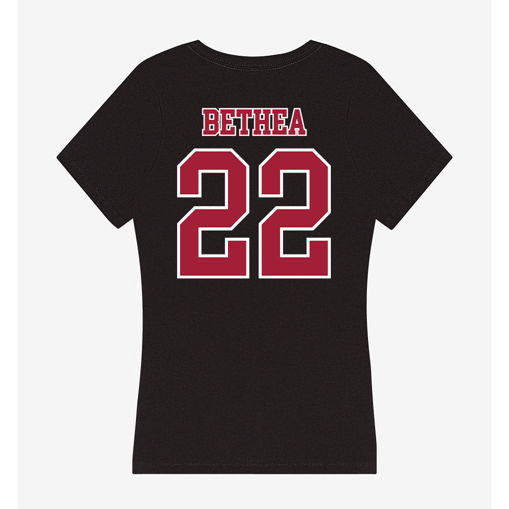 St. Joe's - NCAA Women's Basketball : Kaylinn Bethea - Women's V-Neck T-Shirt-1