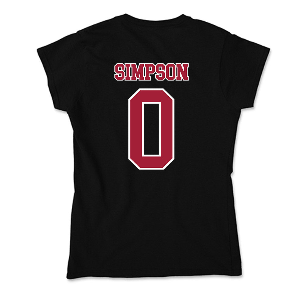 St. Joe's - NCAA Men's Basketball : Derek Simpson - Soft Style Women’s T-Shirt-1