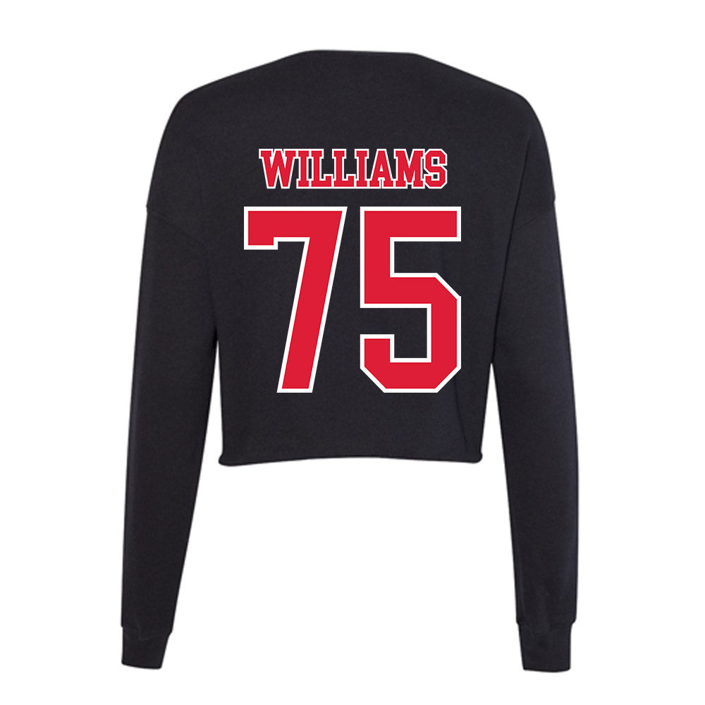 Lamar - NCAA Football : James Williams - Women's Cropped Crew Fleece-1