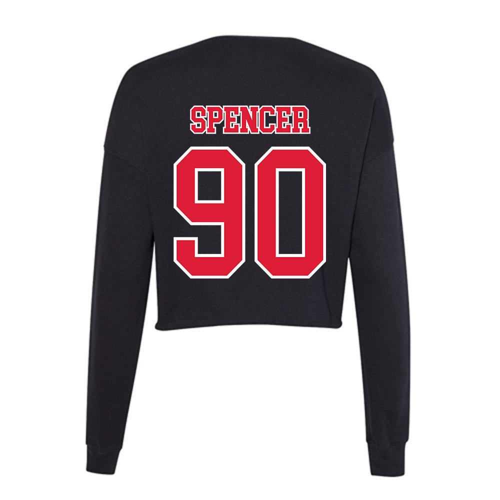 Lamar - NCAA Football : Grayden Spencer - Women's Cropped Crew Fleece-1