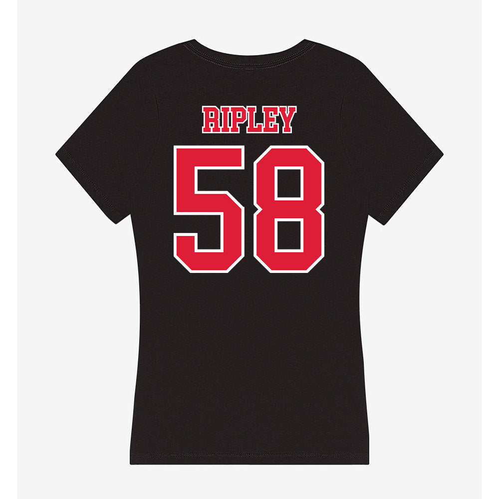 Lamar - NCAA Football : Elias Ripley - Women's V-Neck T-Shirt-1