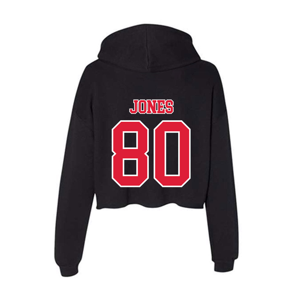 Lamar - NCAA Football : Nyir Jones - Women's Crop Fleece Hoodie-1