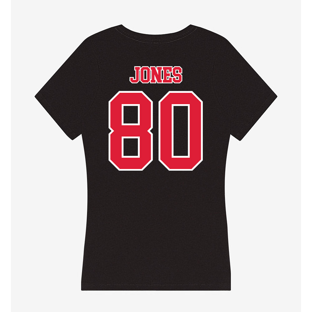 Lamar - NCAA Football : Nyir Jones - Women's V-Neck T-Shirt-1