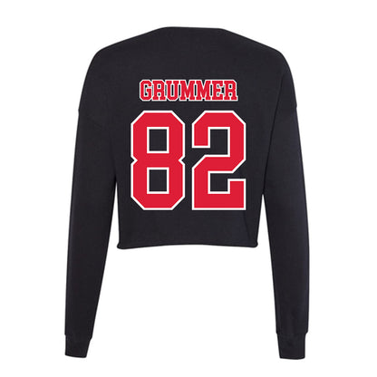 Lamar - NCAA Football : Aidan Grummer - Women's Cropped Crew Fleece-1