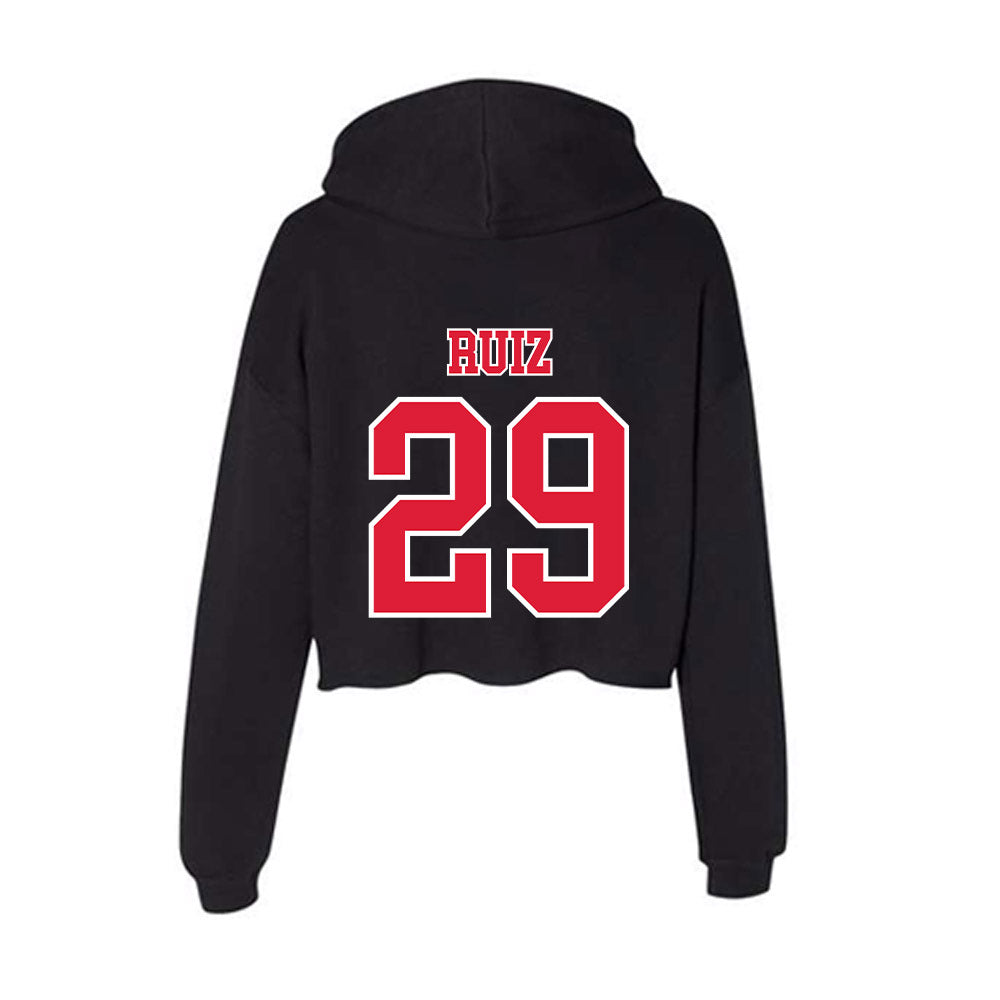 Lamar - NCAA Women's Soccer : Mathelyn Ruiz - Women's Crop Fleece Hoodie-1