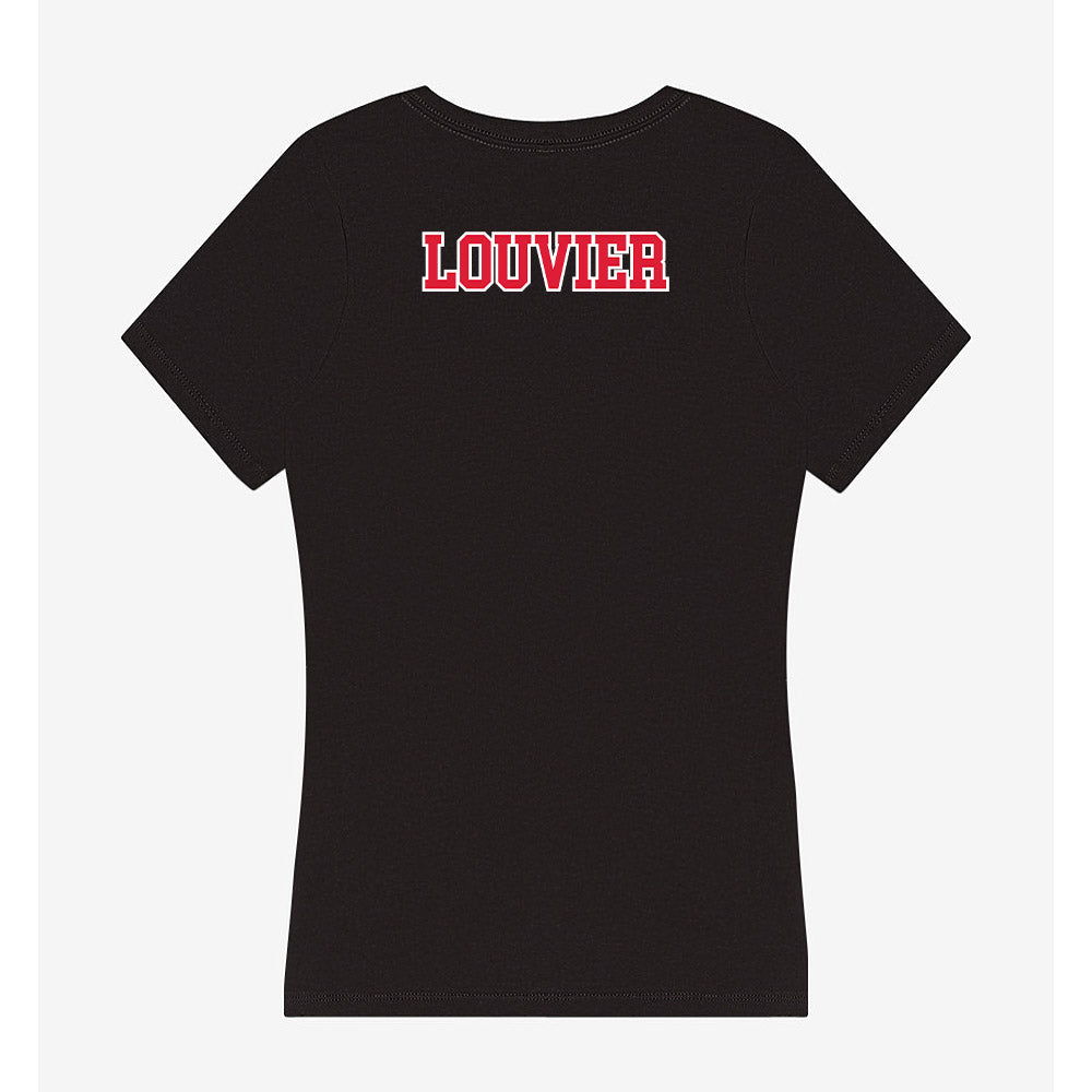Lamar - NCAA Women's Track & Field : Morgan Louvier - Women's V-Neck T-Shirt-1