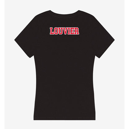 Lamar - NCAA Women's Track & Field : Morgan Louvier - Women's V-Neck T-Shirt-1
