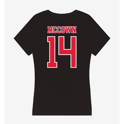 Lamar - NCAA Football : Aiden McCown - Women's V-Neck T-Shirt-1