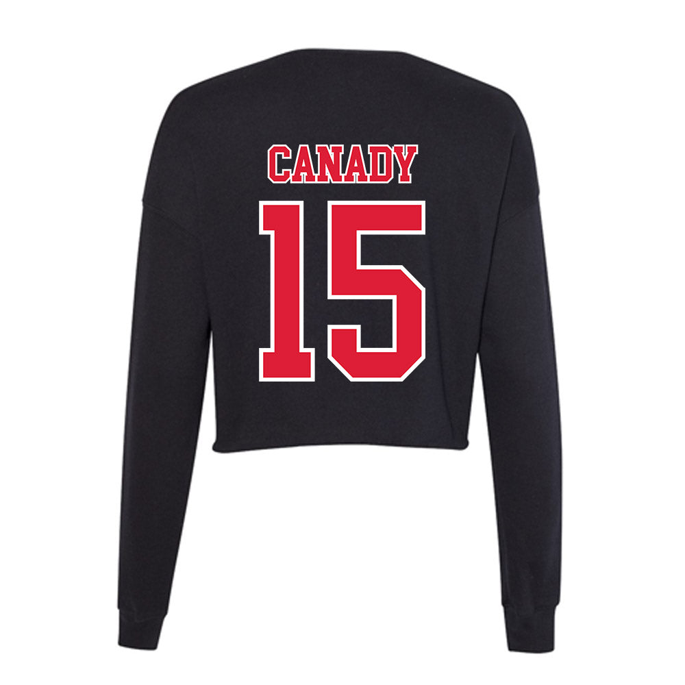 Lamar - NCAA Football : Koda Canady - Women's Cropped Crew Fleece-1