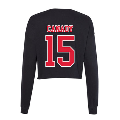 Lamar - NCAA Football : Koda Canady - Women's Cropped Crew Fleece-1