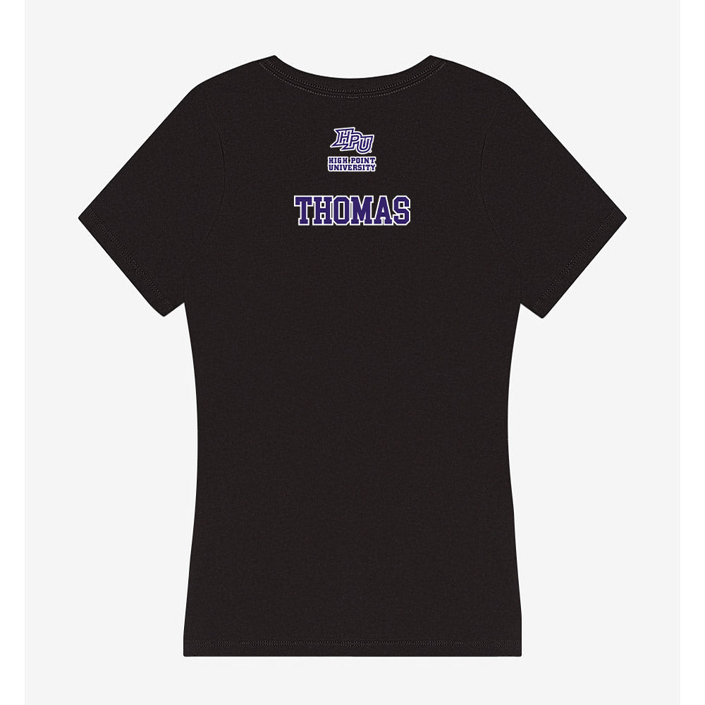 High Point - NCAA Women's Track & Field : Jhanelle Thomas - Women's V-Neck T-Shirt-1