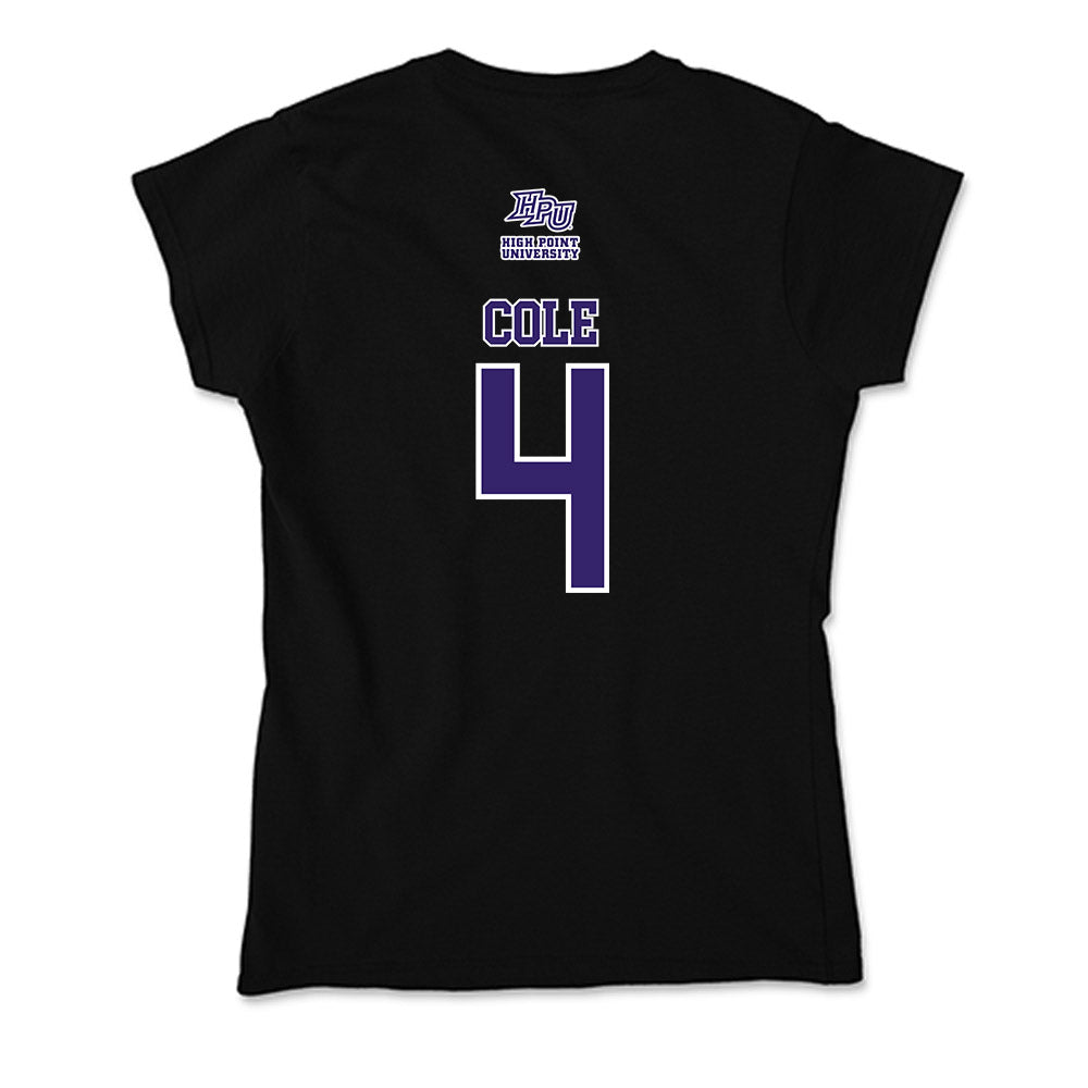 High Point - NCAA Women's Basketball : Sanai Cole - Soft Style Women’s T-Shirt-1