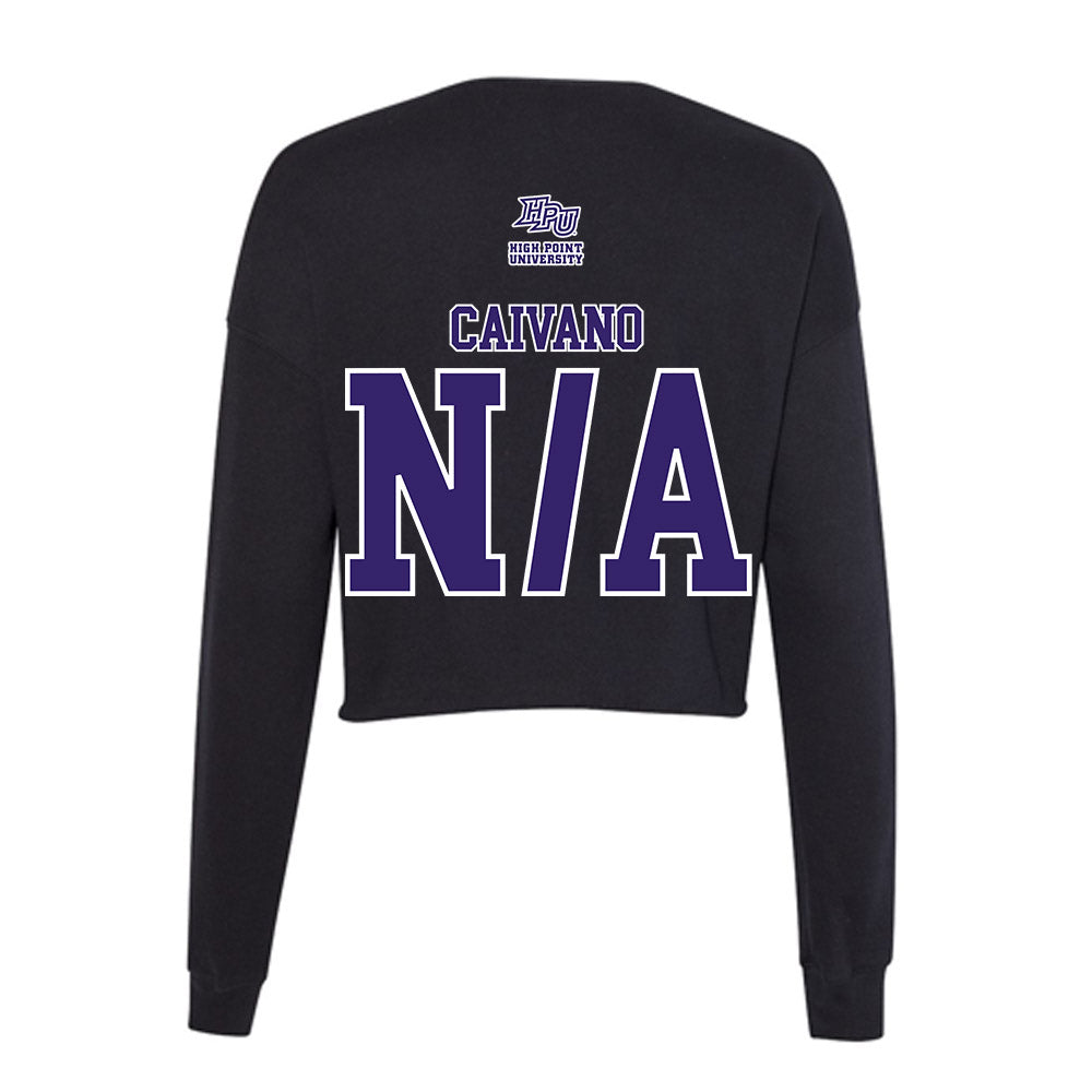 High Point - NCAA Men's Track & Field : David Caivano - Women's Cropped Crew Fleece-1