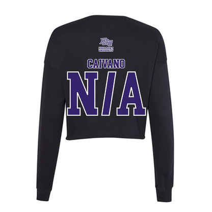 High Point - NCAA Men's Track & Field : David Caivano - Women's Cropped Crew Fleece-1