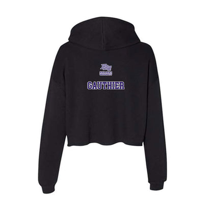 High Point - NCAA Women's Lacrosse : Rachelle Gauthier - Women's Crop Fleece Hoodie-1