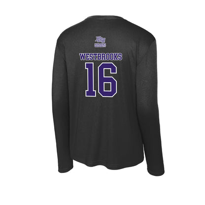 High Point - NCAA Men's Lacrosse : James Westbrooks - Activewear Long Sleeve T-Shirt-1