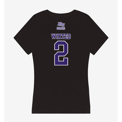 High Point - NCAA Men's Lacrosse : Justin Wixted - Women's V-Neck T-Shirt-1