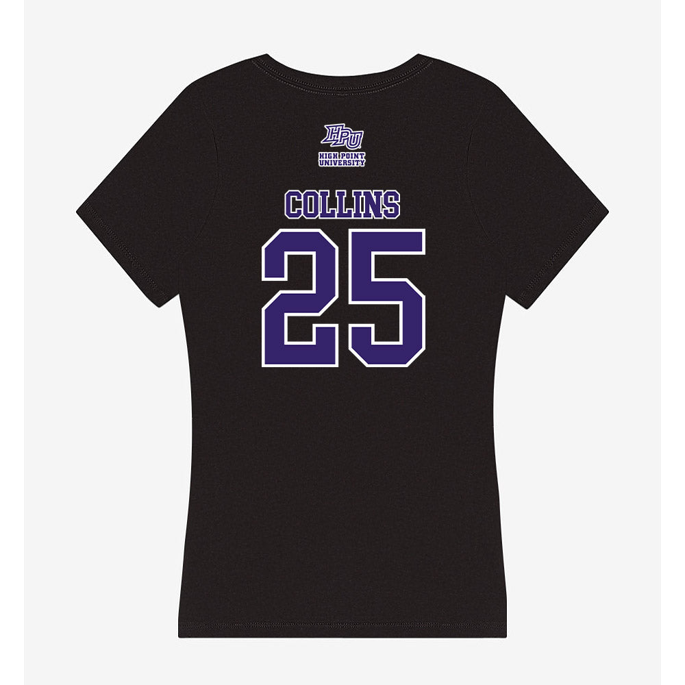 High Point - NCAA Women's Basketball : Aaliyah Collins - Women's V-Neck T-Shirt-1