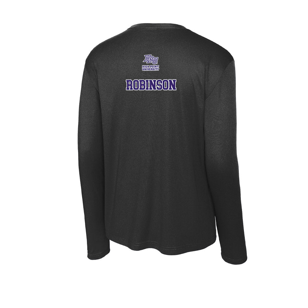 High Point - NCAA Men's Track & Field : A'lajuwan Robinson - Activewear Long Sleeve T-Shirt-1