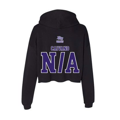 High Point - NCAA Men's Track & Field : David Caivano - Women's Crop Fleece Hoodie-1