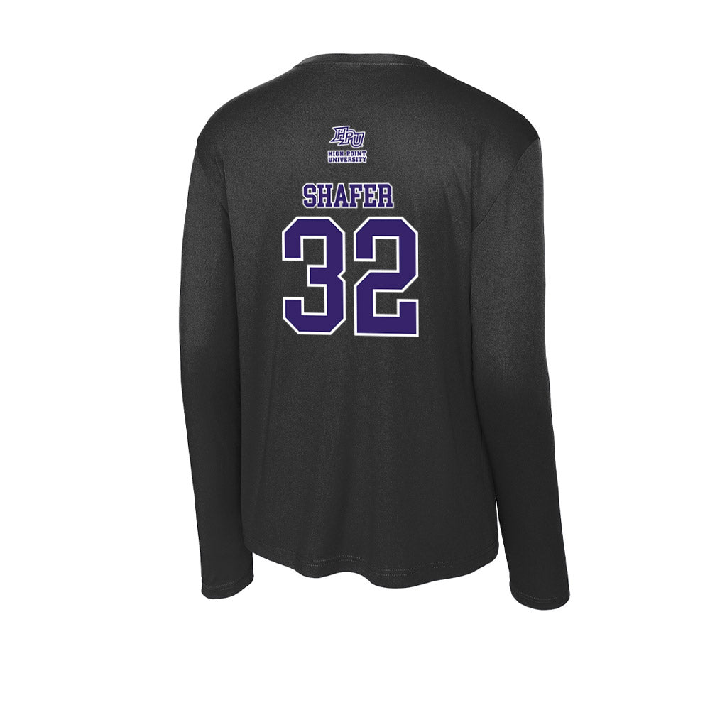 High Point - NCAA Baseball : Tyler Shafer - Activewear Long Sleeve T-Shirt-1