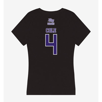 High Point - NCAA Women's Basketball : Sanai Cole - Women's V-Neck T-Shirt-1