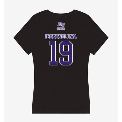 High Point - NCAA Men's Basketball : Josh Ibukunoluwa - Women's V-Neck T-Shirt-1