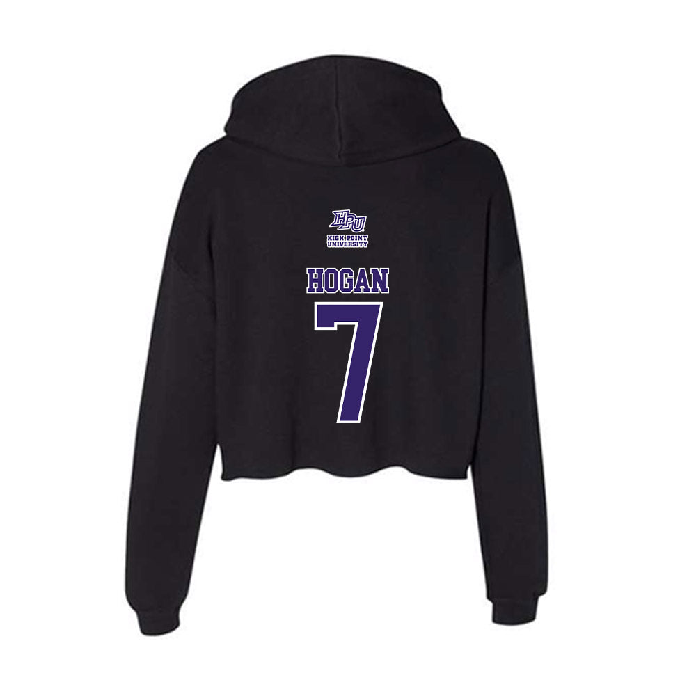 High Point - NCAA Men's Lacrosse : Campbell Hogan - Women's Crop Fleece Hoodie-1