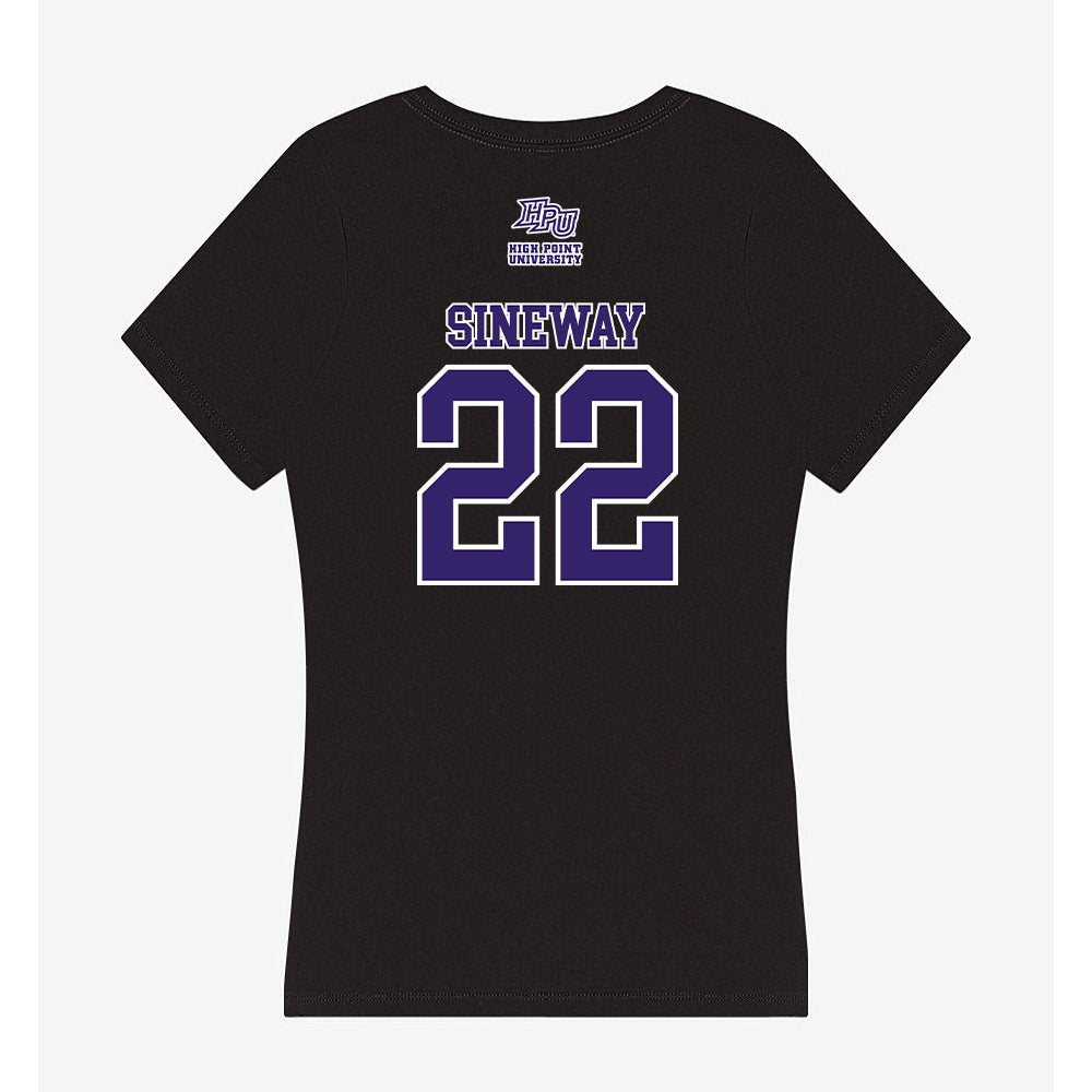 High Point - NCAA Men's Basketball : Andrew Sineway - Women's V-Neck T-Shirt-1