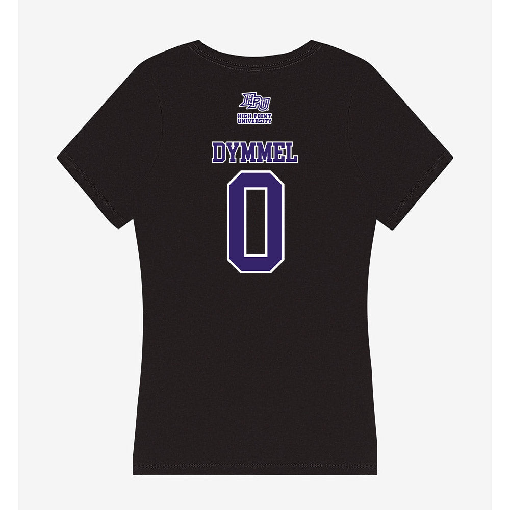 High Point - NCAA Men's Lacrosse : Caleb Dymmel - Women's V-Neck T-Shirt-1