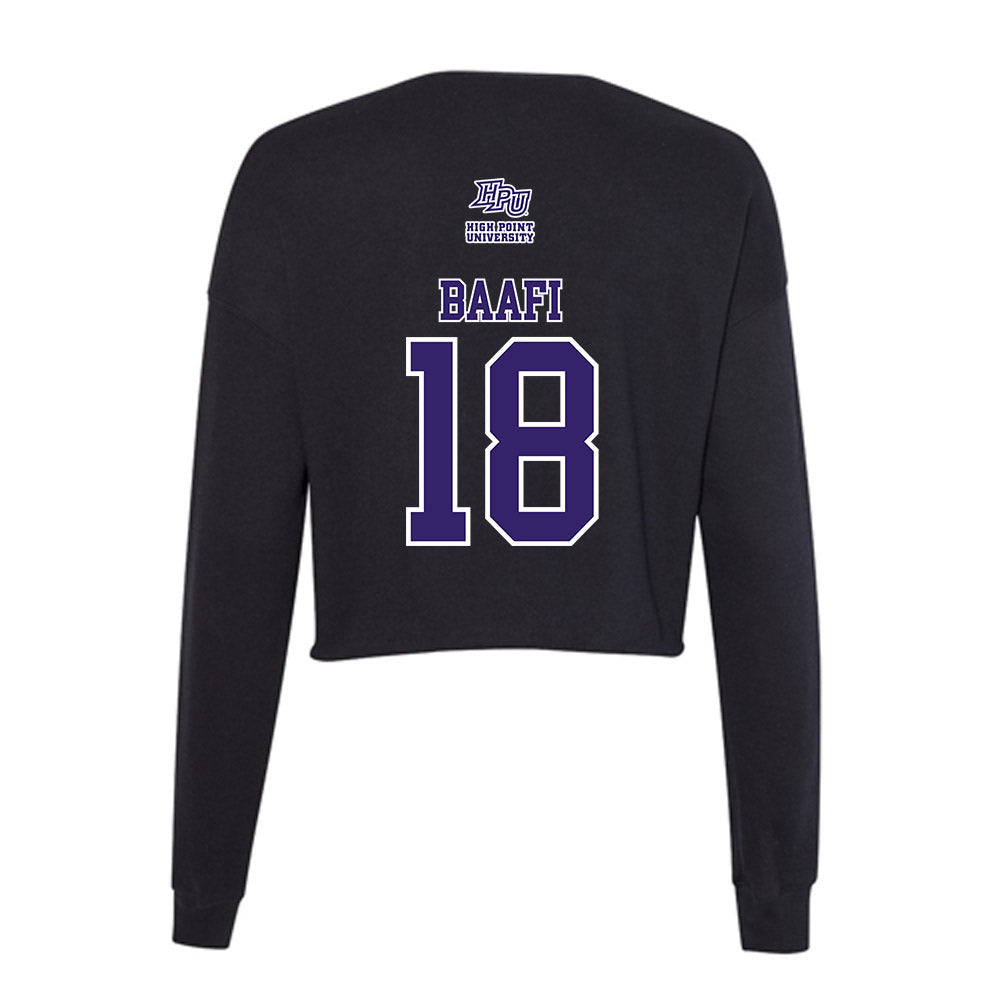 High Point - NCAA Men's Soccer : Alfred Baafi - Women's Cropped Crew Fleece-1
