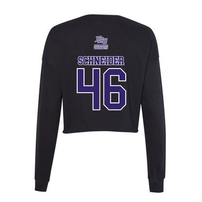 High Point - NCAA Baseball : Charlie Schneider - Women's Cropped Crew Fleece-1