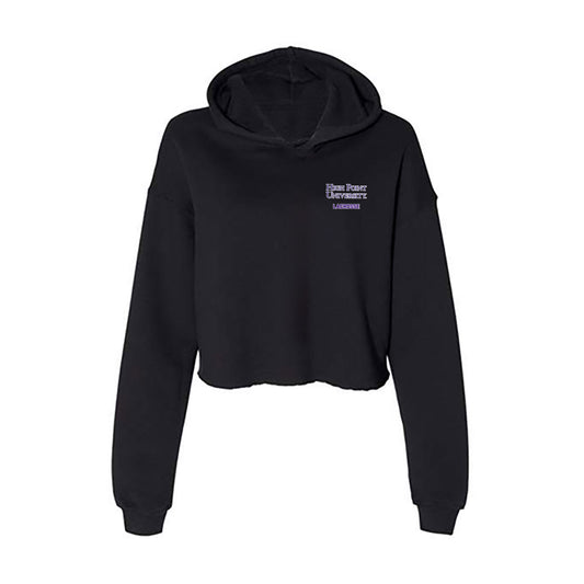 High Point - NCAA Men's Lacrosse : Ian Cann - Women's Crop Fleece Hoodie-0