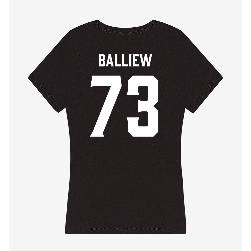 Furman - NCAA Football : Brody Balliew - Women's V-Neck T-Shirt-1