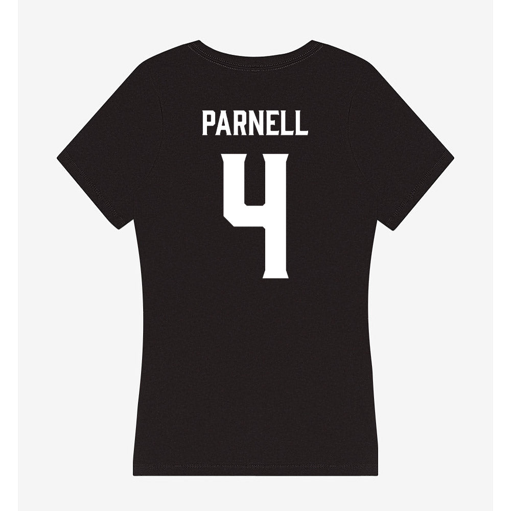 Furman - NCAA Women's Basketball : Kyraha Parnell - Women's V-Neck T-Shirt-1