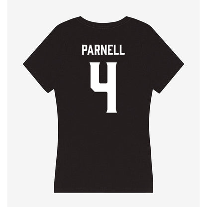 Furman - NCAA Women's Basketball : Kyraha Parnell - Women's V-Neck T-Shirt-1