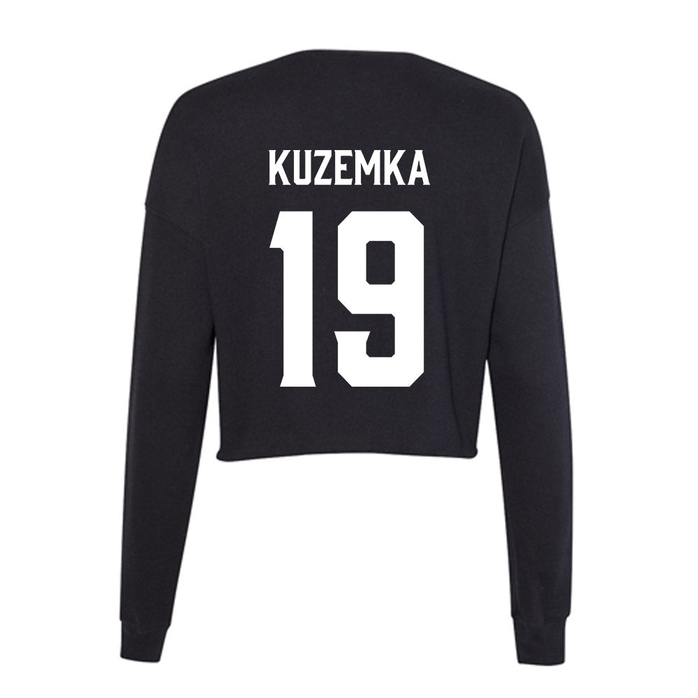 Furman - NCAA Football : Nicky Kuzemka - Women's Cropped Crew Fleece-1