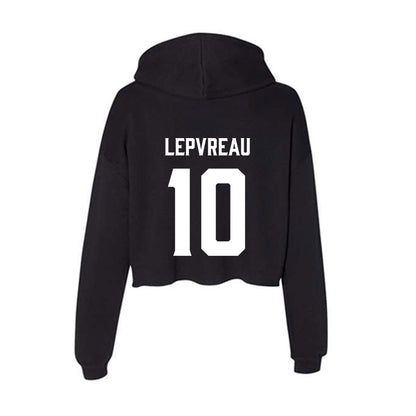 Furman - NCAA Football : Axel Lepvreau - Women's Crop Fleece Hoodie-1