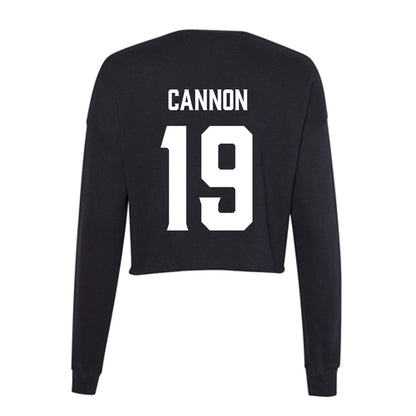 Furman - NCAA Football : Nicholas Cannon - Women's Cropped Crew Fleece-1