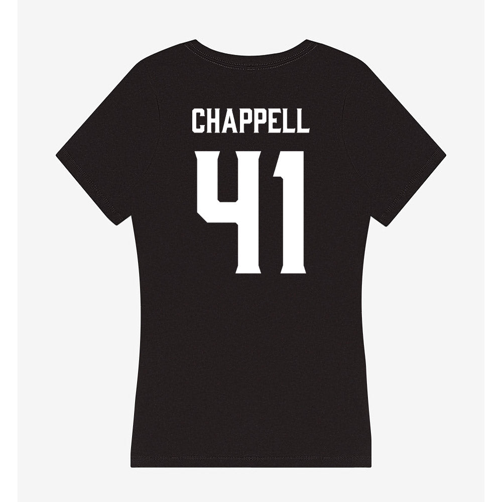 Furman - NCAA Football : Brock Chappell - Women's V-Neck T-Shirt-1