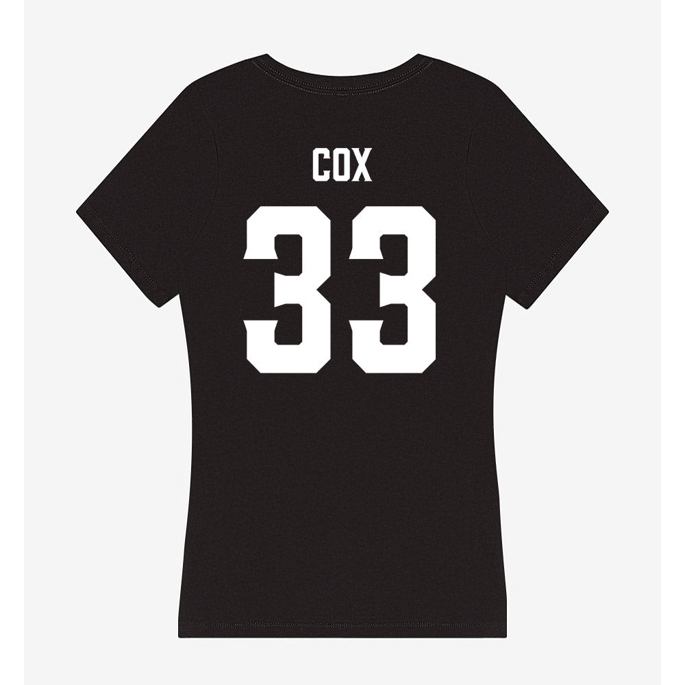 Furman - NCAA Men's Soccer : Gabe Cox - Women's V-Neck T-Shirt-1