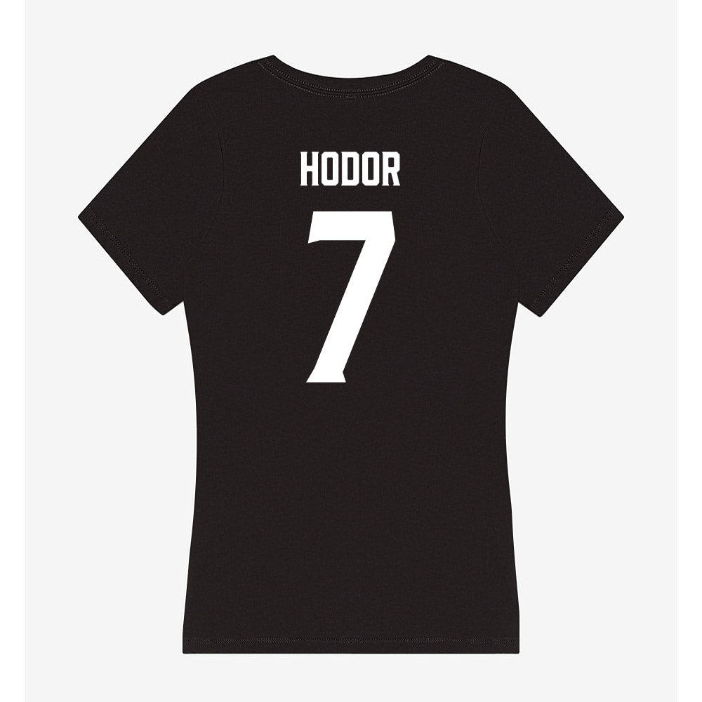 Furman - NCAA Women's Lacrosse : Marin Hodor - Women's V-Neck T-Shirt-1