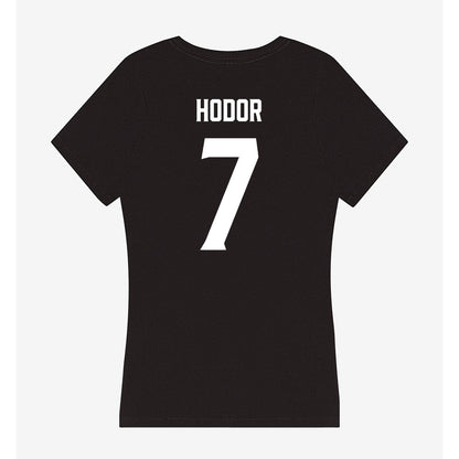 Furman - NCAA Women's Lacrosse : Marin Hodor - Women's V-Neck T-Shirt-1