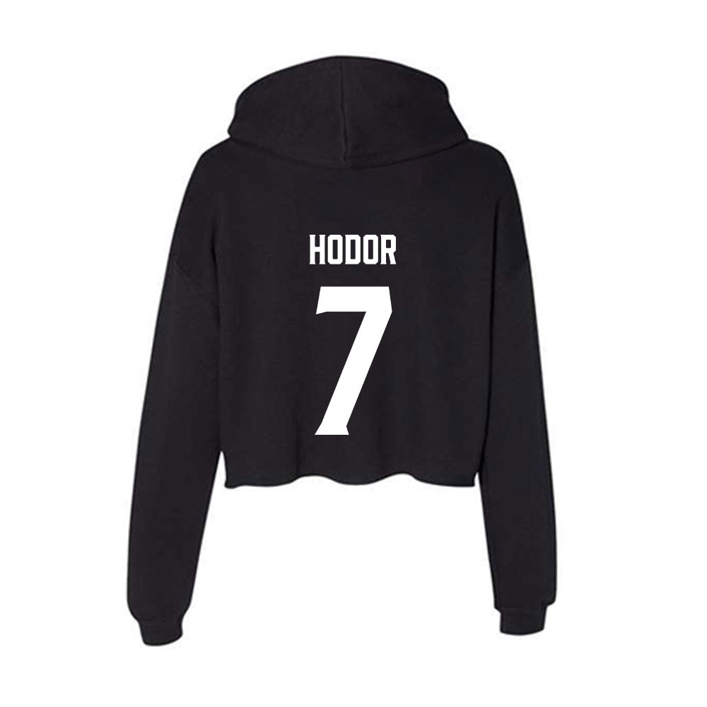 Furman - NCAA Women's Lacrosse : Marin Hodor - Women's Crop Fleece Hoodie-1