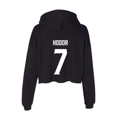 Furman - NCAA Women's Lacrosse : Marin Hodor - Women's Crop Fleece Hoodie-1