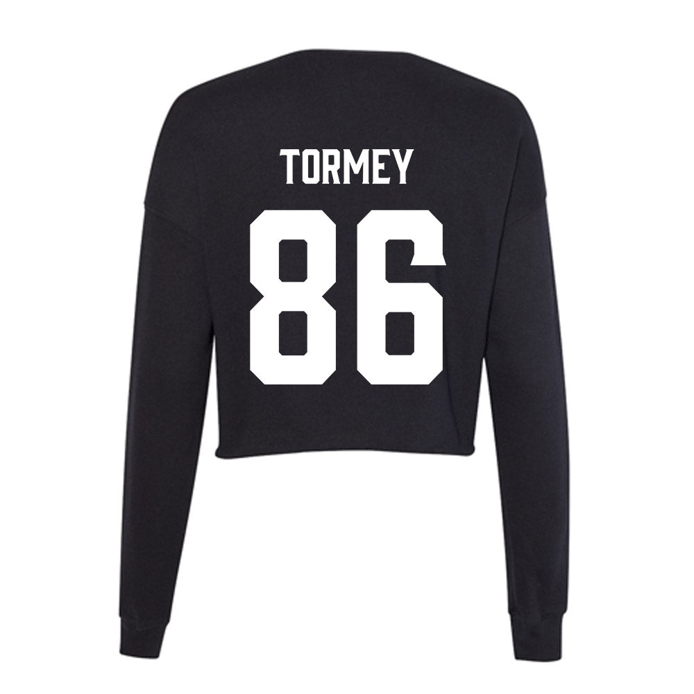 Furman - NCAA Football : Brennan Tormey - Women's Cropped Crew Fleece-1