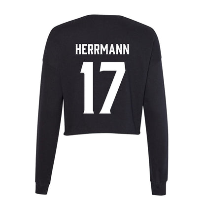 Furman - NCAA Women's Soccer : Ellie Herrmann - Women's Cropped Crew Fleece-1