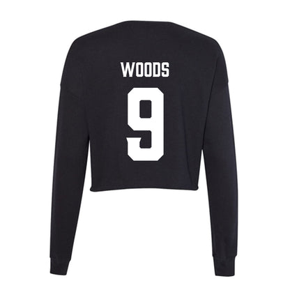 Furman - NCAA Women's Volleyball : Campbell Woods - Women's Cropped Crew Fleece-1